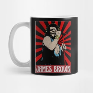 Vintage James Brown 1980s Pop Art Mug